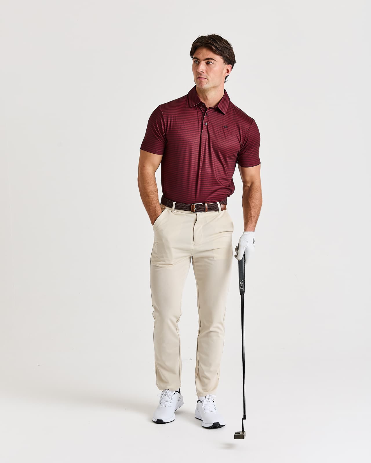 OXBLOOD STRIPE POLO