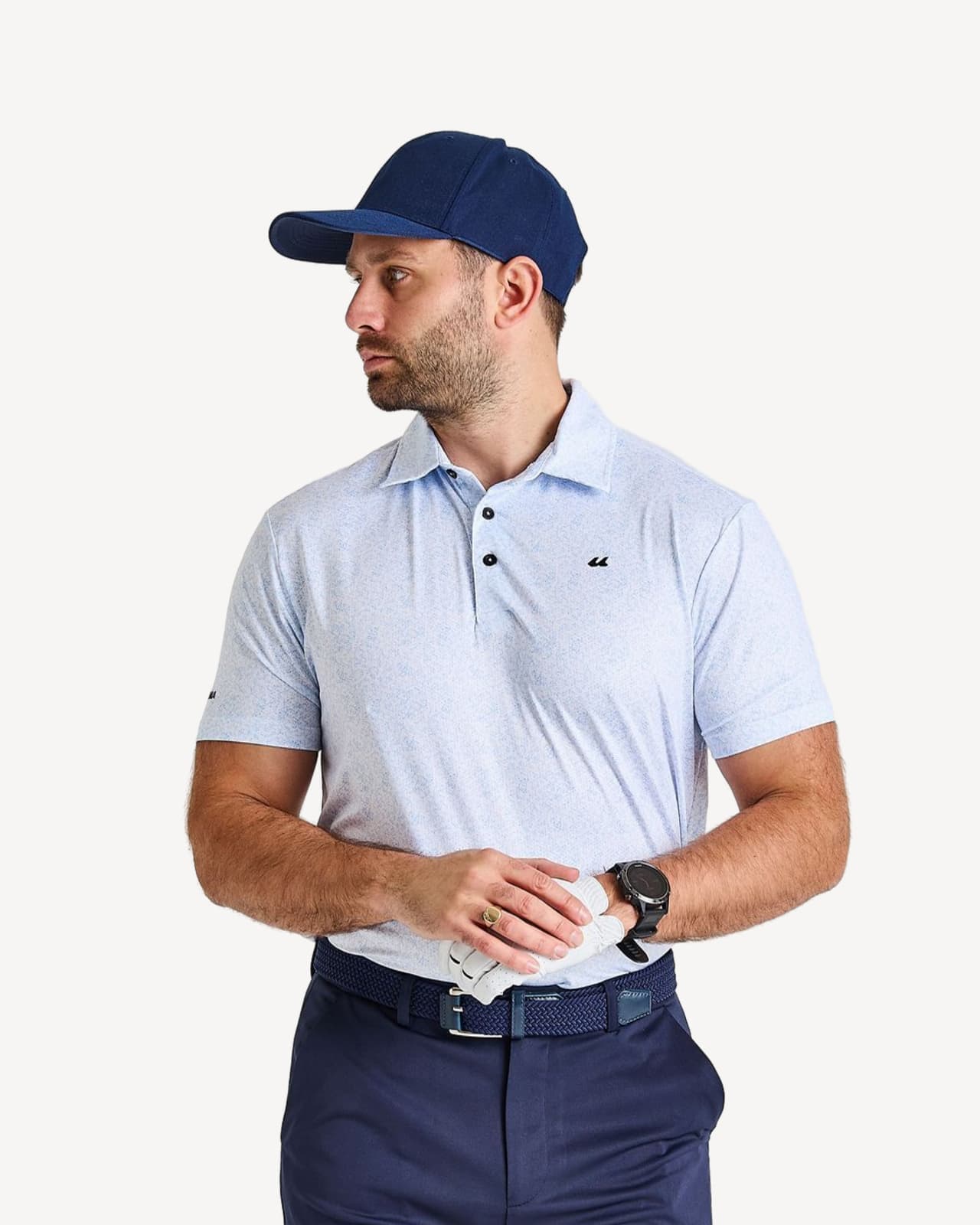 BLUE FLECK POLO
