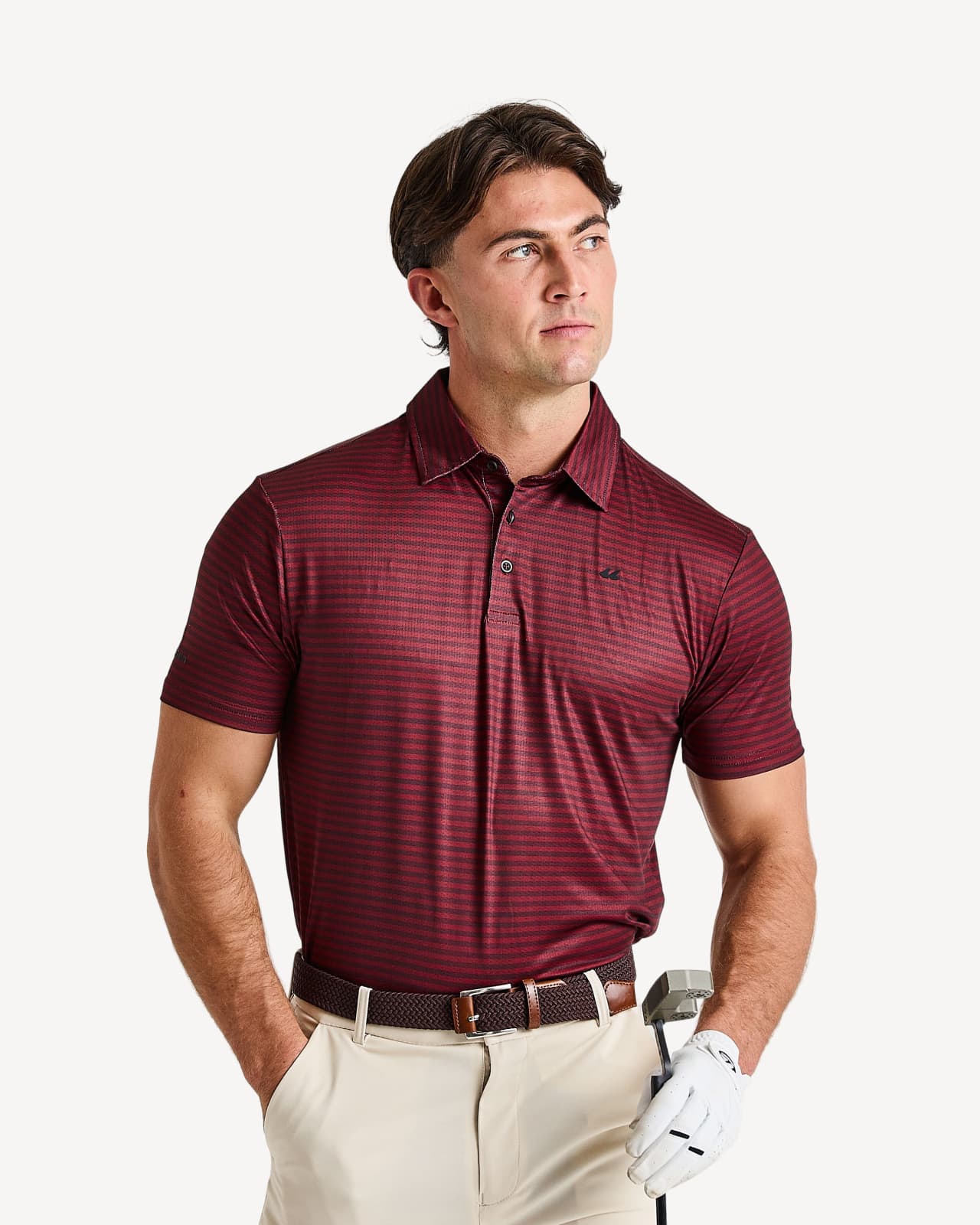 OXBLOOD STRIPE POLO