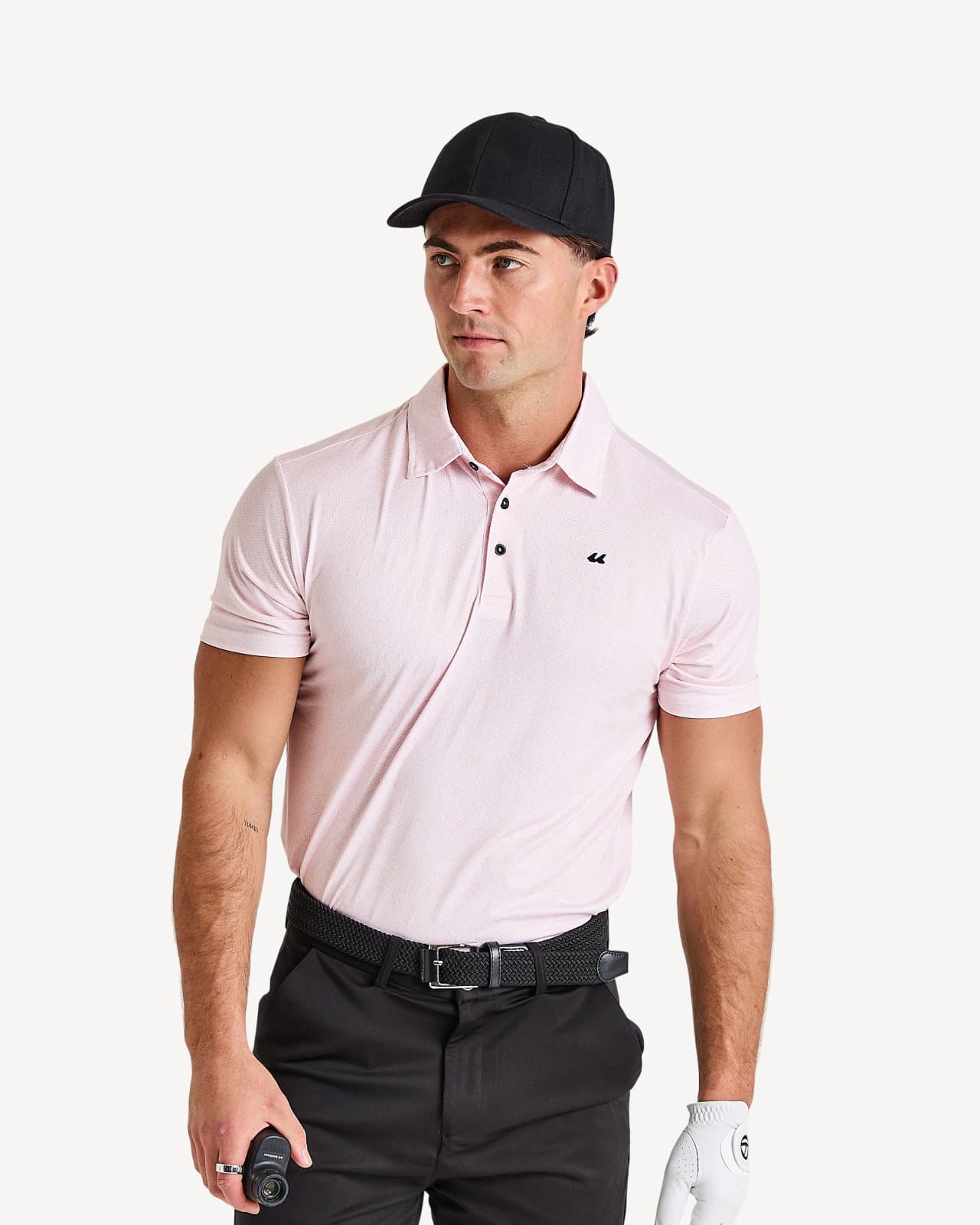PEACH FLECK POLO