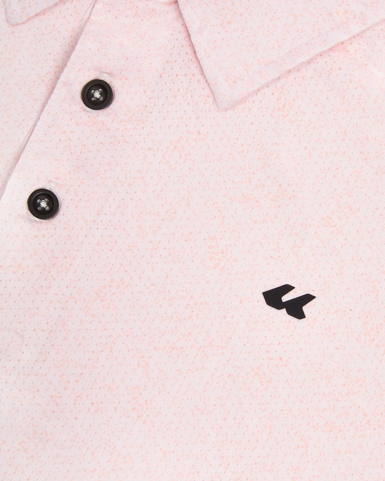 PEACH FLECK POLO