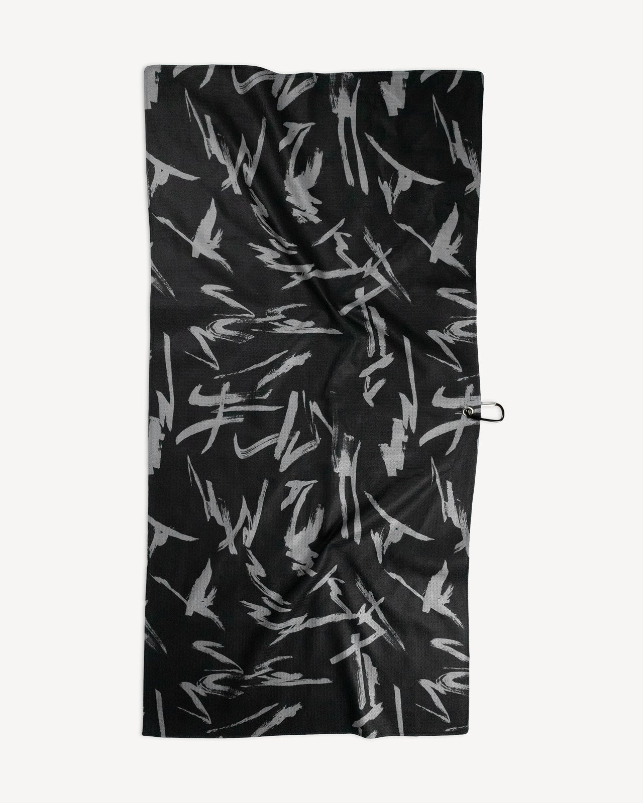 BLACK FLOW - Large Golf Towel