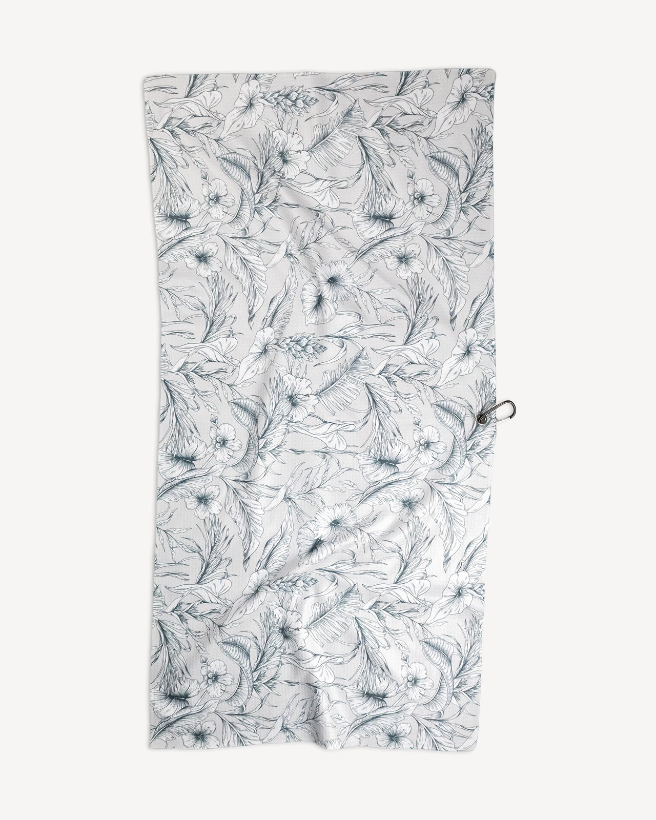 GREY TROPICAL - Large Golf Towel