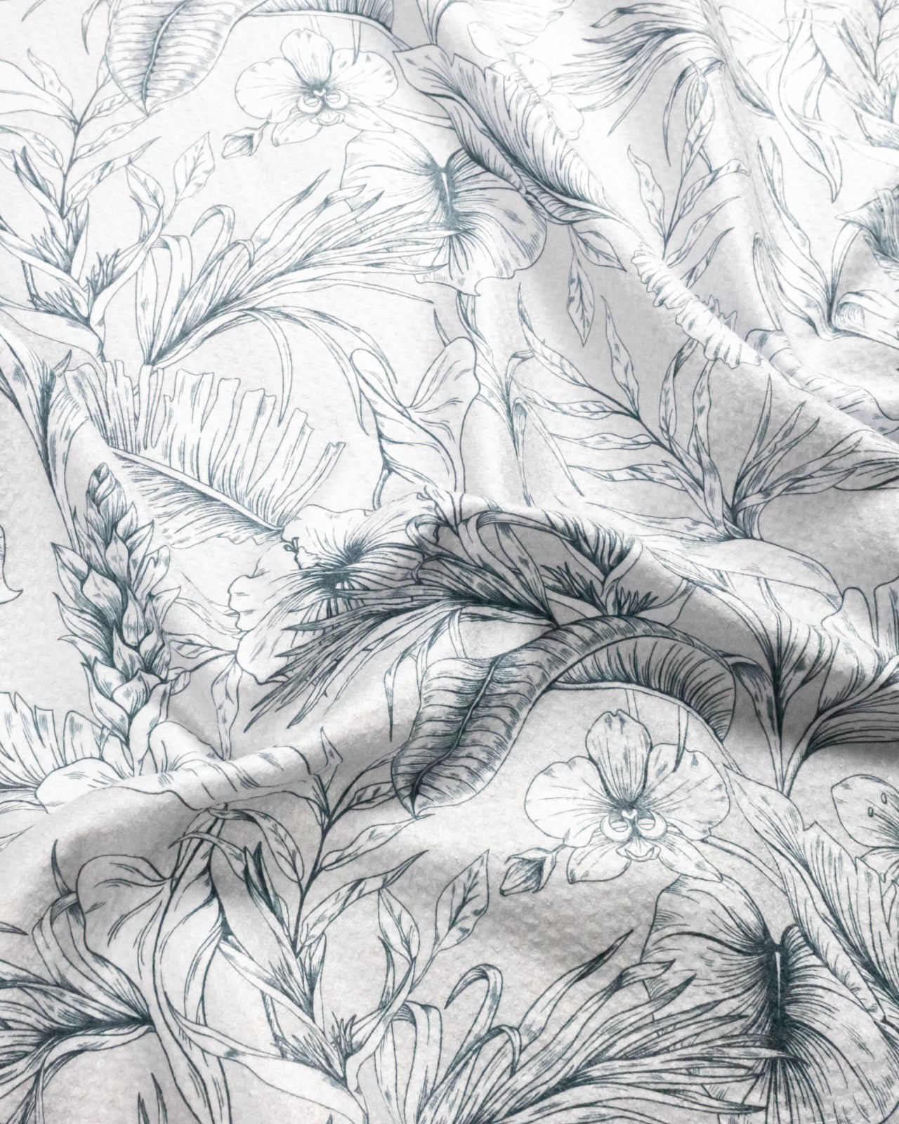 GREY TROPICAL - Large Golf Towel