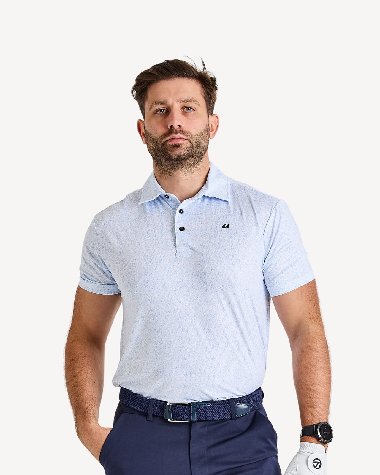 BLUE FLECK POLO