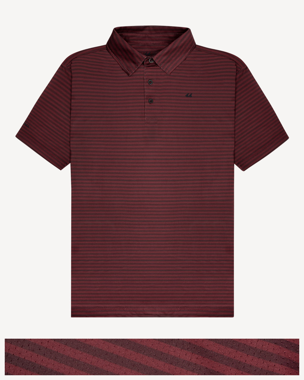Oxblood Stripe Polo