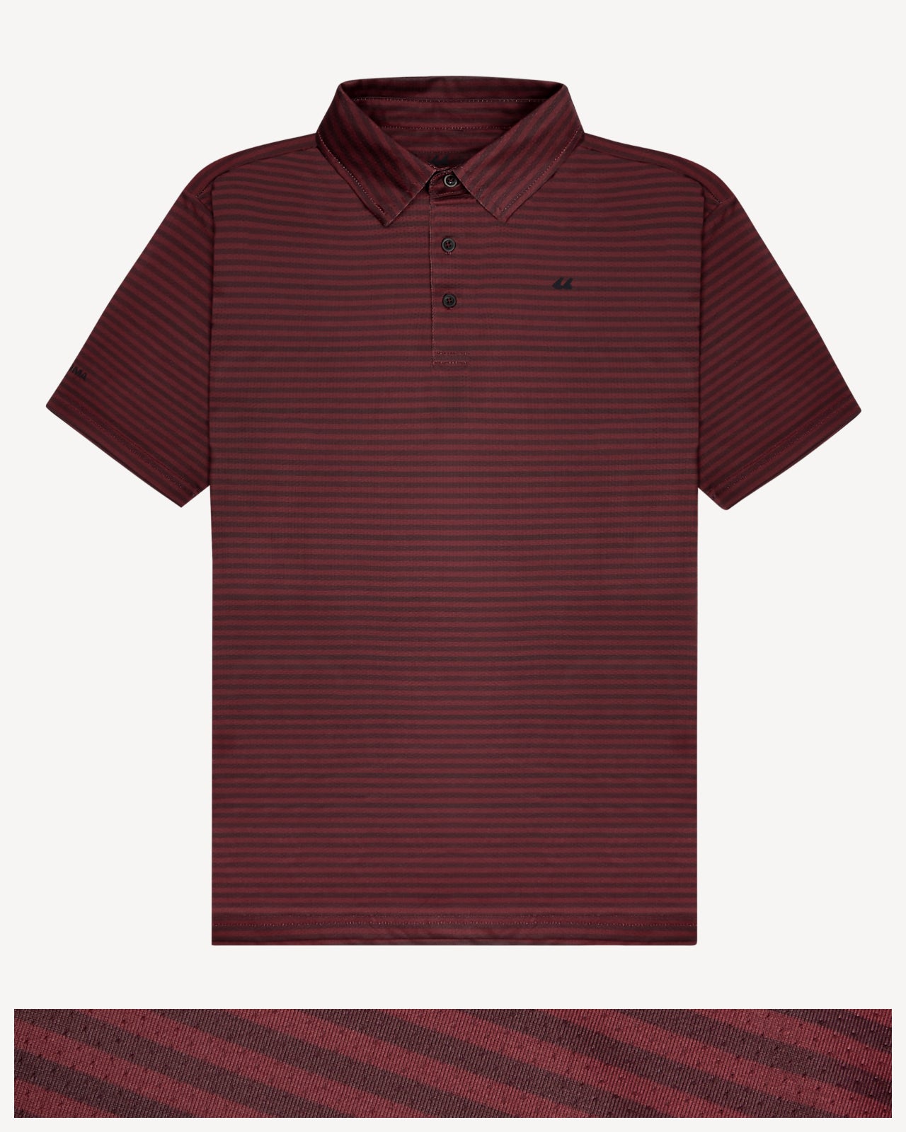 Oxblood Stripe Polo