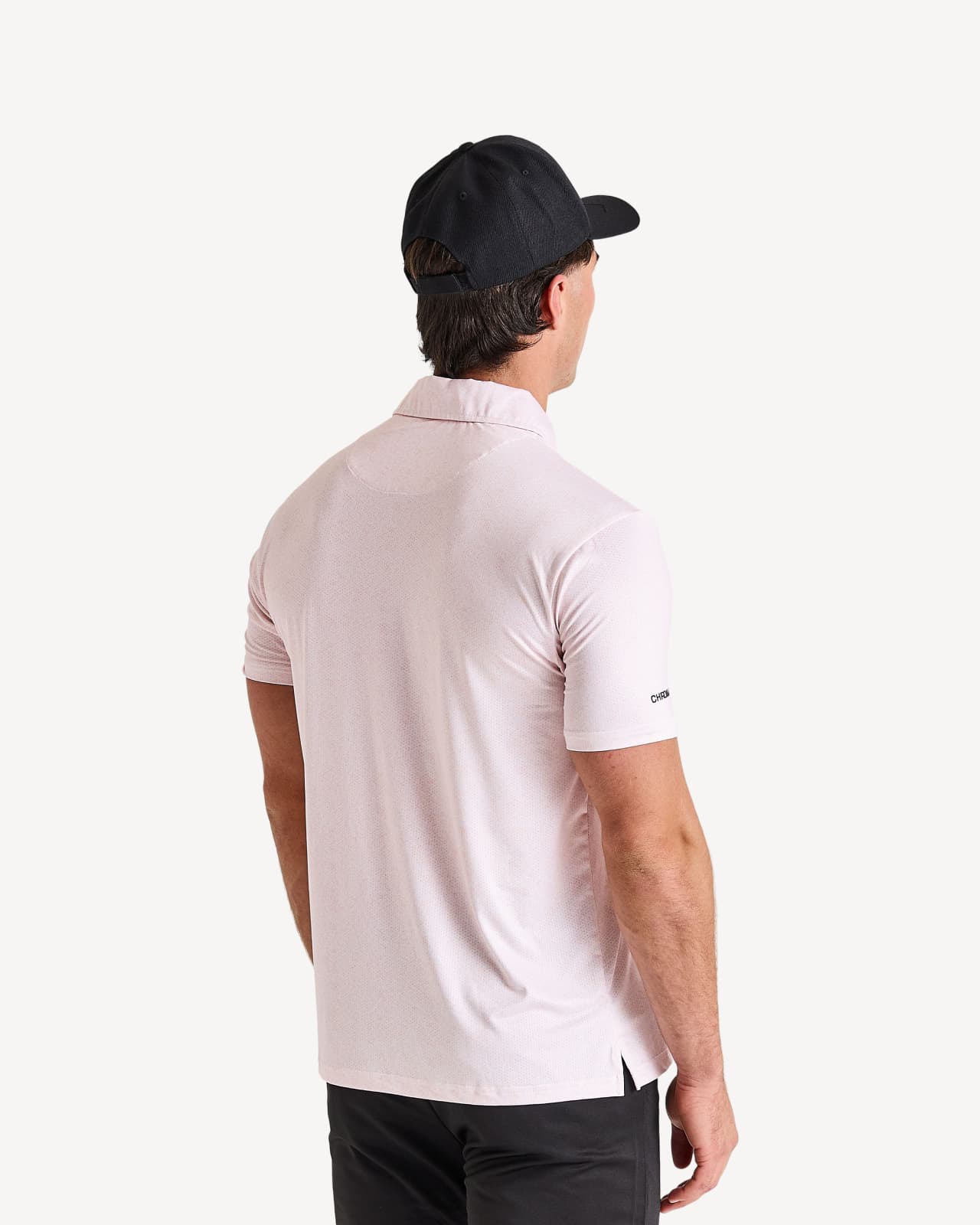 PEACH FLECK POLO