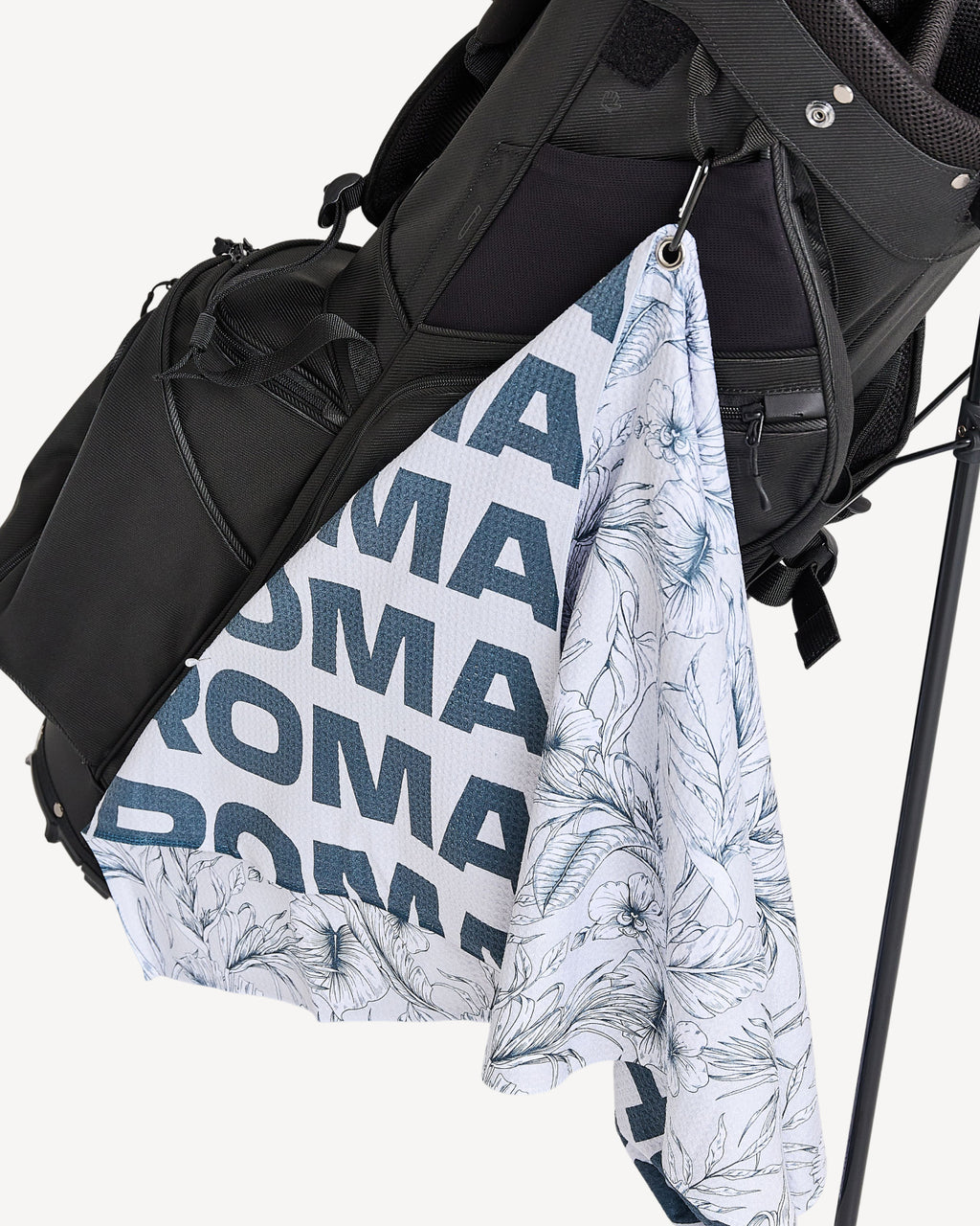 GREY TROPICAL - Large Golf Towel