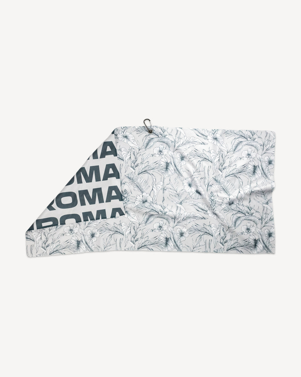 GREY TROPICAL - Large Golf Towel