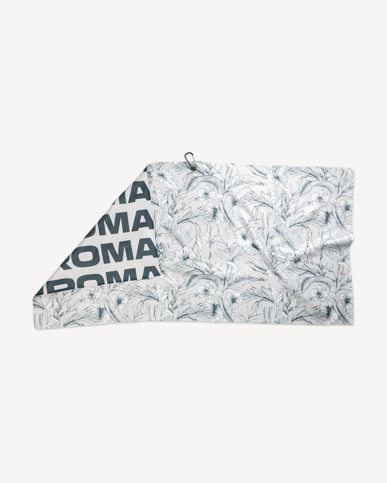 GREY TROPICAL - Large Golf Towel