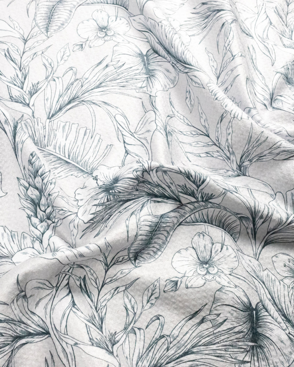 GREY TROPICAL - Large Golf Towel